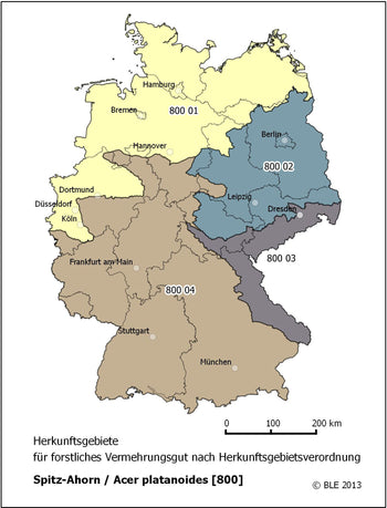 Karte zur Herkunft