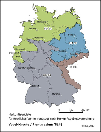 Karte zur Herkunft