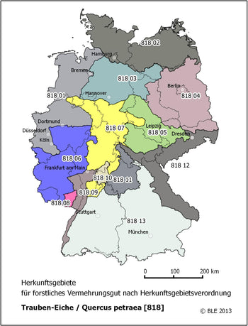 Karte zur Herkunft