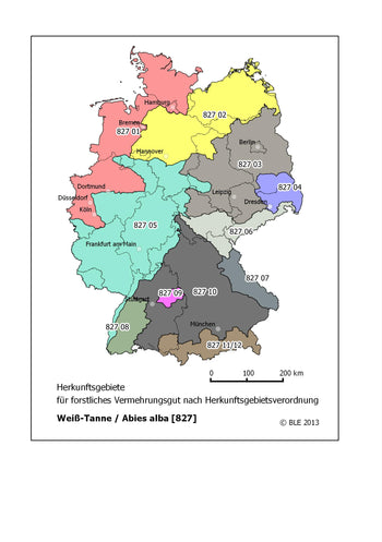 Karte zur Herkunft