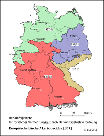 Karte zur Herkunft