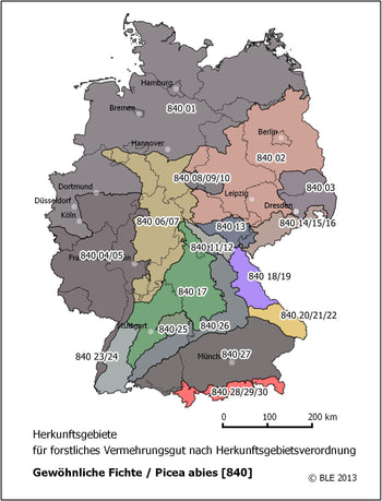 Karte zur Herkunft